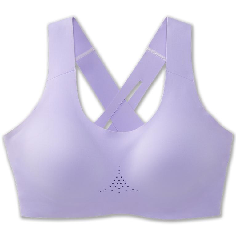 Brooks Dare Crossback 2.0 - Womens Sports Running Bra - Lavender Purple/Violet Dash (67580RCMH)